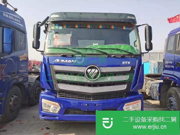 轉(zhuǎn)讓二手矮頂17年歐曼ETS雙驅(qū)430馬力牽引車