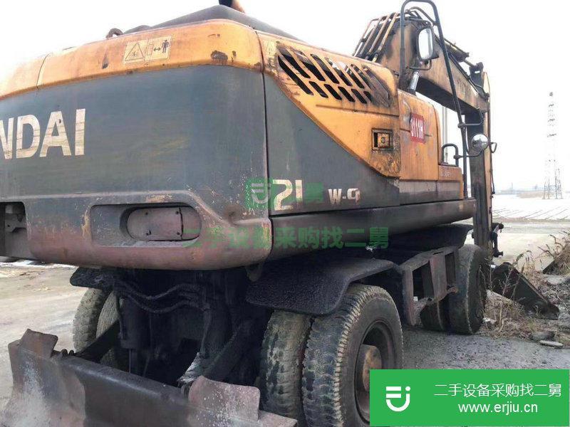 個人二手挖掘機 現代 210 輪式挖機 工地干活機 (大件質保全國包送到家)