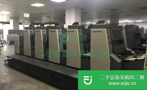 轉讓對開四色膠印機