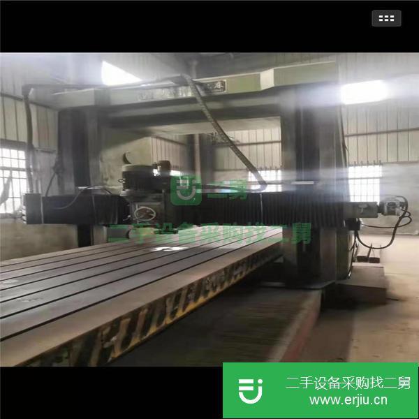 工廠轉型賠本出售[南京中德1.6x6米龍門銑床]二手龍門銑