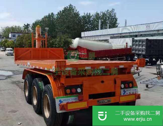 出售二手的集裝箱價格20英尺二軸集裝箱半掛車