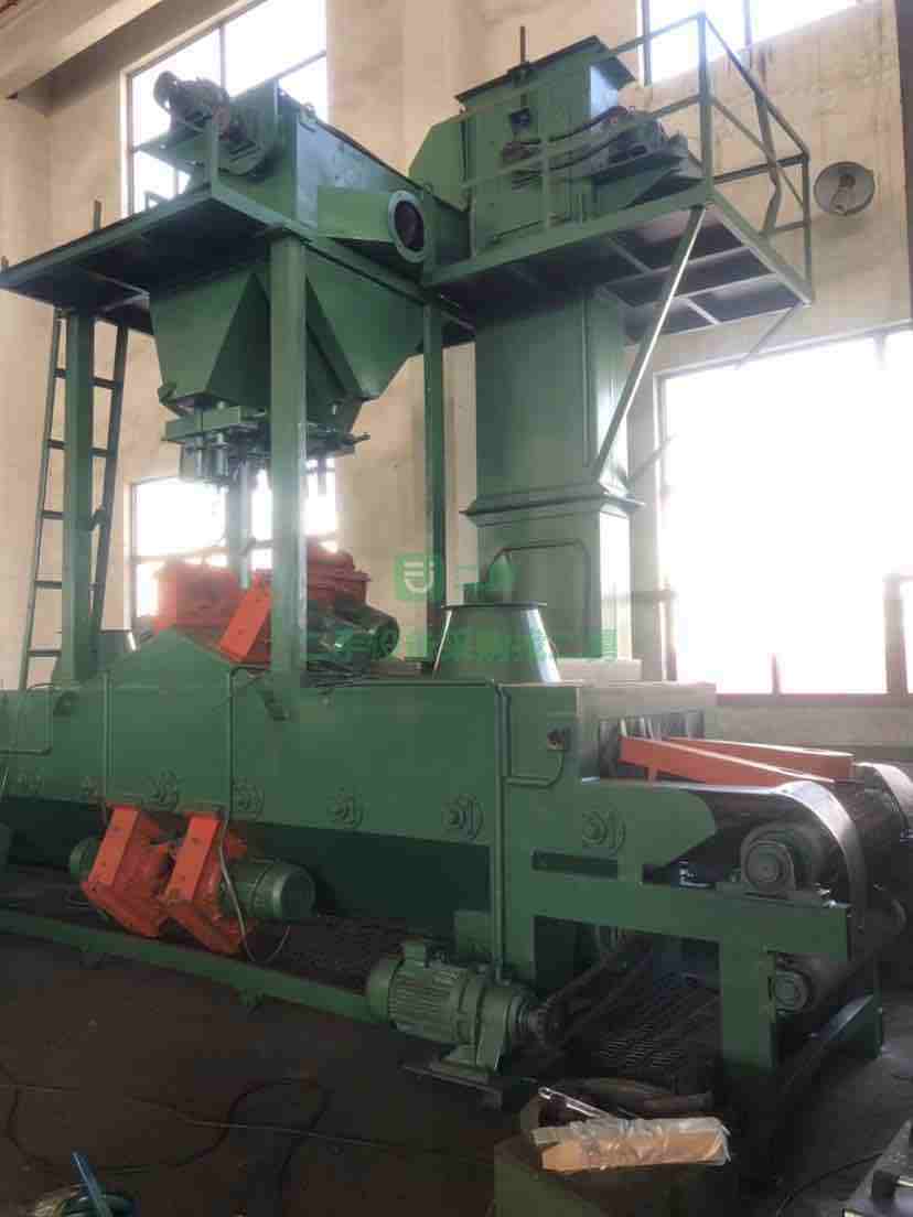 急售九成新鋁膜板網帶通過式拋丸機