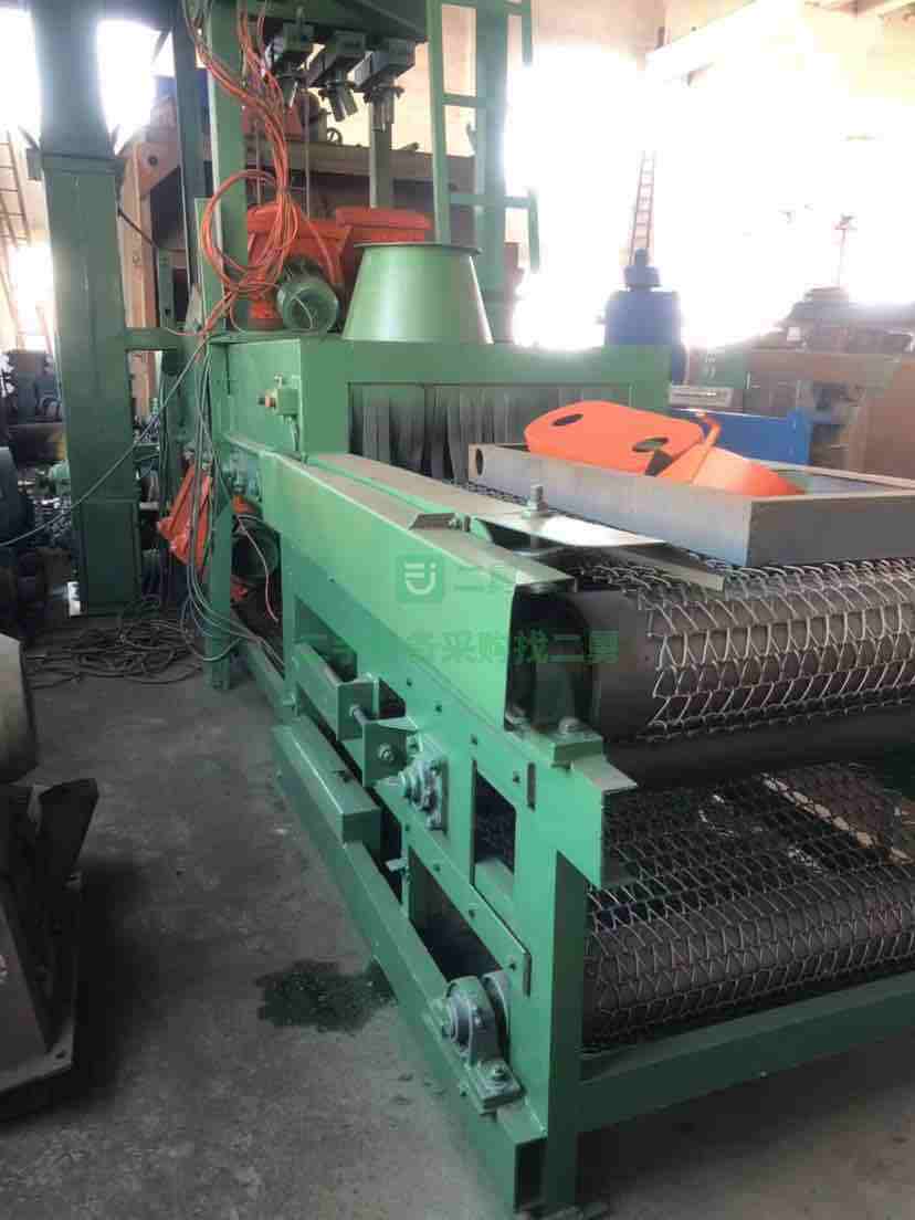 急售九成新鋁膜板網帶通過式拋丸機