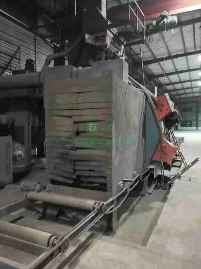 河北急售通過式鋼結構拋丸機，八個拋丸器，接電直接干活
