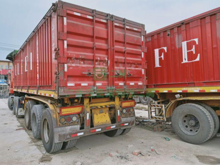 出售8.5米平板自卸后翻半掛車 手續齊全 包提檔過戶