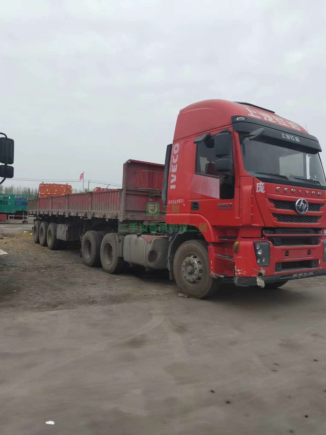 出售優惠二手半掛牽引車 車況原版 國五雙驅牽引車頭 德龍500馬力
