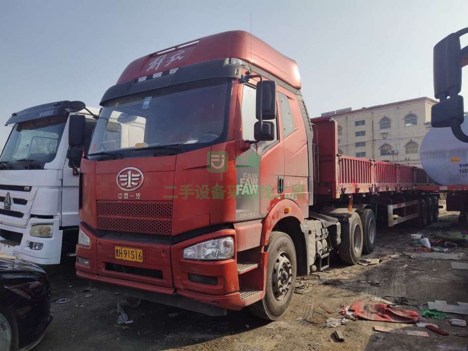 出售優惠二手半掛牽引車 車況原版 國五雙驅牽引車頭 德龍500馬力