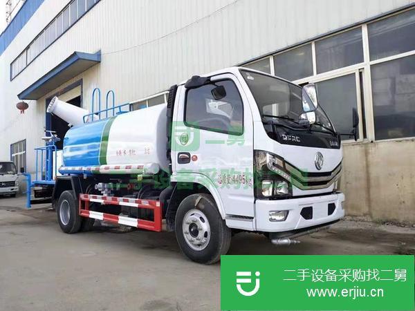 轉讓二手的東風多利卡5方灑水車市政環衛灑水車 多功能噴霧車
