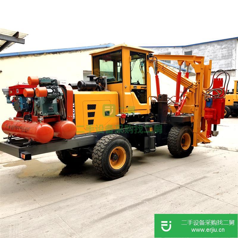出售二手的九成新的小四輪公路打樁機
