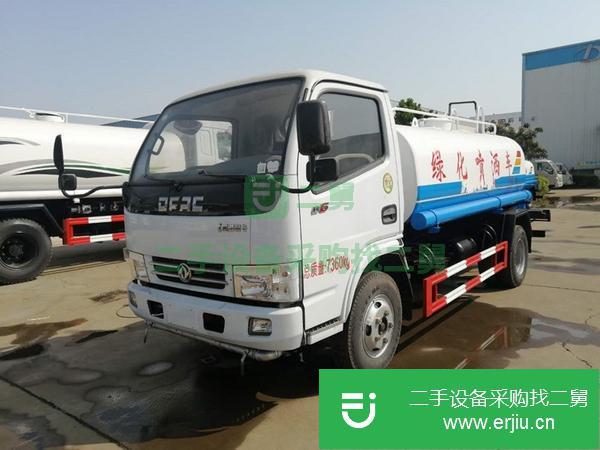 轉讓二手的東風多利卡5方灑水車市政環衛灑水車 多功能噴霧車