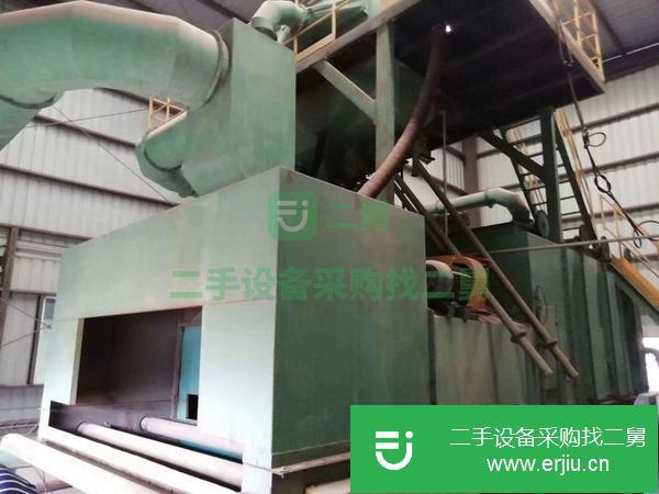 轉讓鋼板專用通過式拋丸機門口尺寸寬3米高度500。