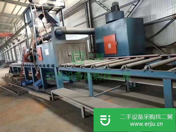 轉讓9成新通過式拋丸機有6個拋投。