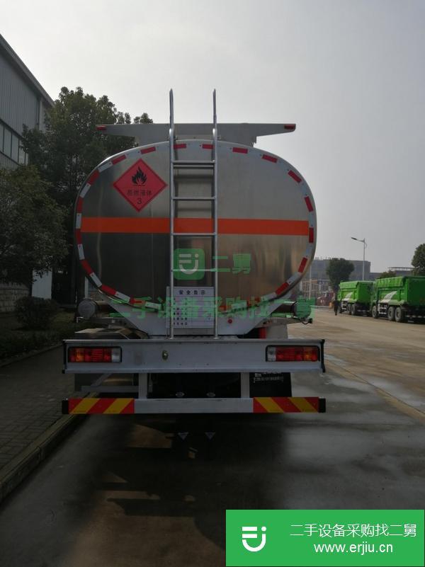 轉讓解放前四后八油罐車 31.6方汽油鋁合金運油車