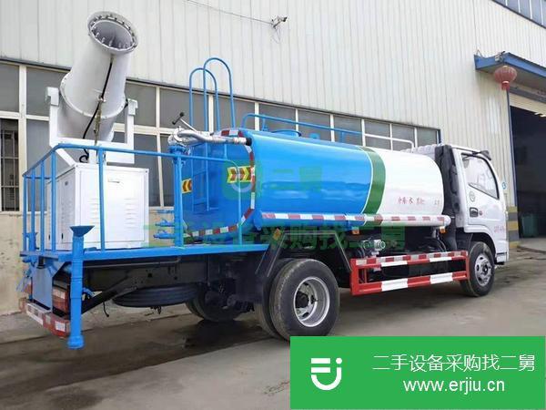 轉讓二手的東風多利卡5方灑水車市政環衛灑水車 多功能噴霧車
