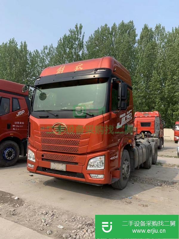 轉(zhuǎn)讓二手牽引車 青島解放JH6 420馬力 國五 拖頭 二手解放 可分期