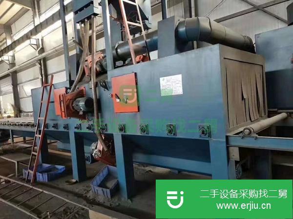 轉讓9成新通過式拋丸機有6個拋投。