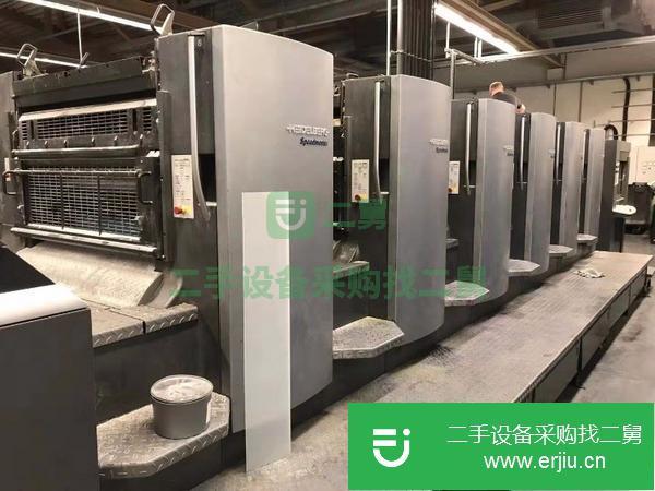 轉讓二手海德堡對開六色高配膠印機