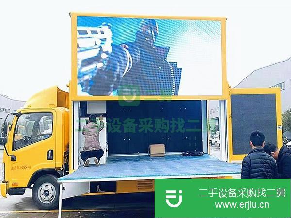 轉讓二手的重汽廣告車可帶升降舞臺