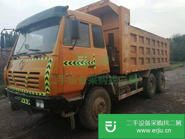 出售二手的陜汽奧龍后八輪自卸車-土方車 340馬力