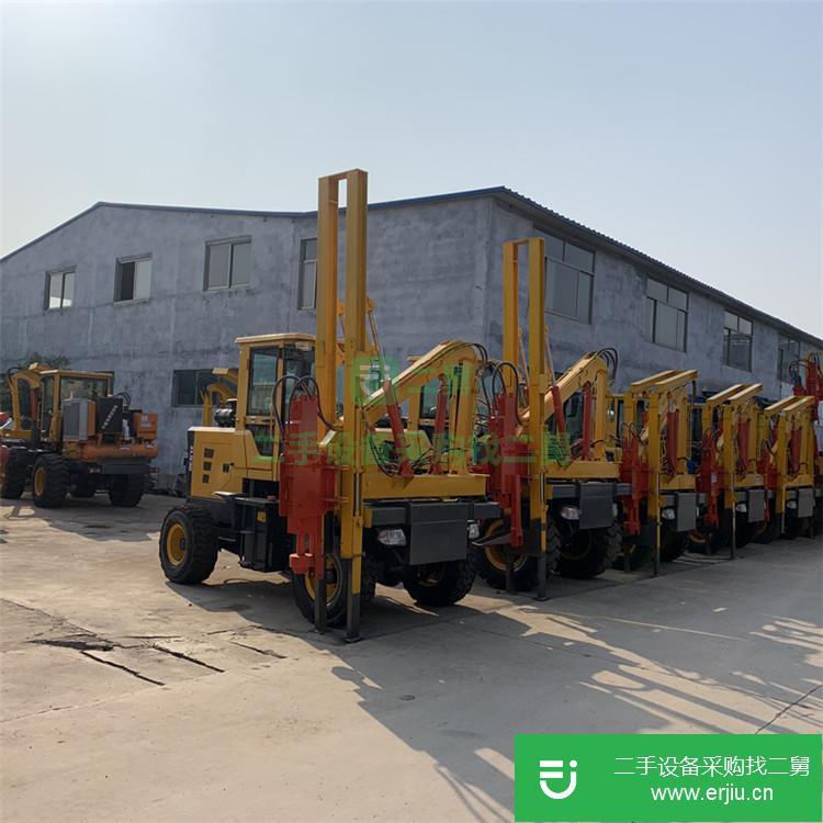 出售二手的九成新的小四輪公路打樁機