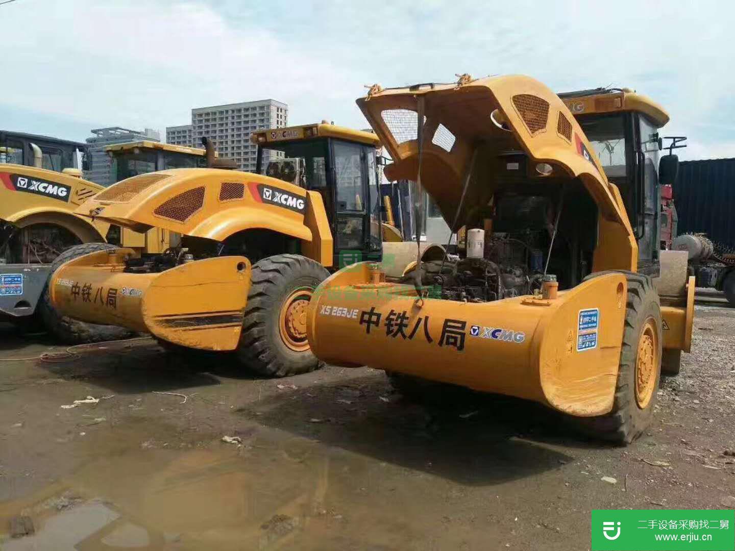二手壓路機出售20噸22噸配德國撒奧泵