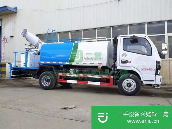 轉讓二手的東風多利卡5方灑水車市政環衛灑水車 多功能噴霧車