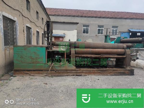 出售二手實心閑置W11-25*2500機械自動卷板機一臺