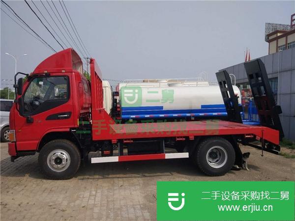 出售二手的九成新的江淮藍牌平板運輸車 平板拖車