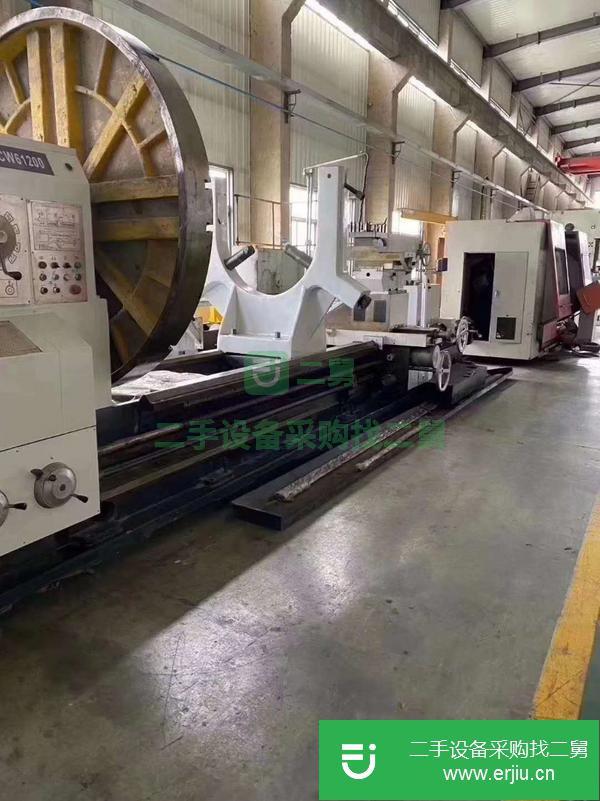 低價轉讓二手沈陽CW61200-5米臥式車床二手臥式車