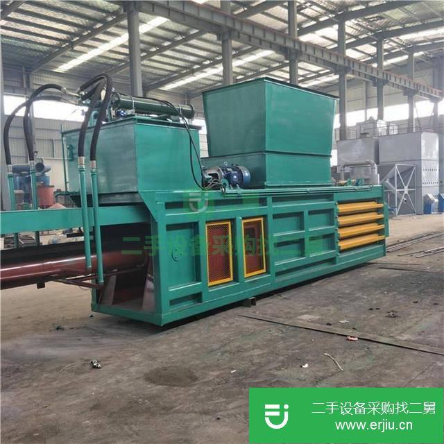 出售二手的九成新的全自動液壓臥式廢紙打包機  金屬廢紙打捆機