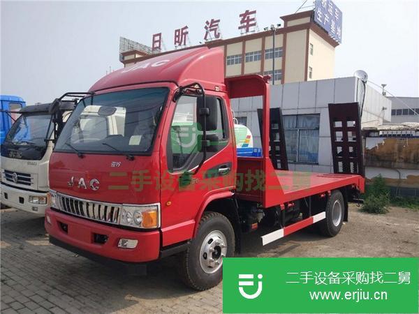 出售二手的九成新的江淮藍牌平板運輸車 平板拖車