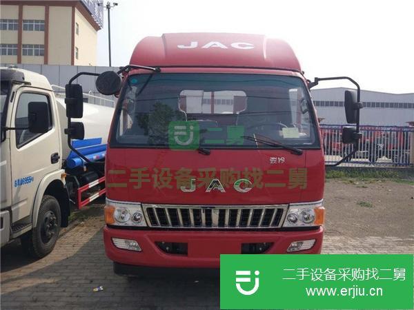 出售二手的九成新的江淮藍牌平板運輸車 平板拖車