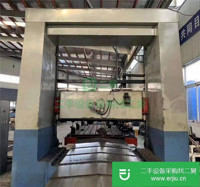 轉型賠本出售青島岳駿3x4米龍門銑床二手龍門銑