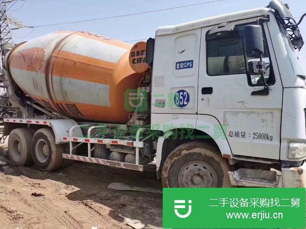 轉讓二手水泥攪拌罐車出售豪沃中聯14年國四大12方二手攪拌車