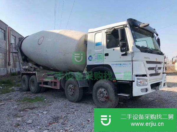轉讓二手混泥土攪拌車 豪沃唐鴻國四14年大20方二手攪拌罐車