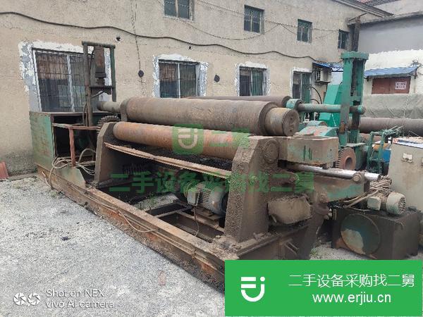 出售二手實心閑置W11-25*2500機械自動卷板機一臺