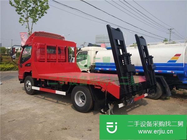 出售二手的九成新的江淮藍牌平板運輸車 平板拖車