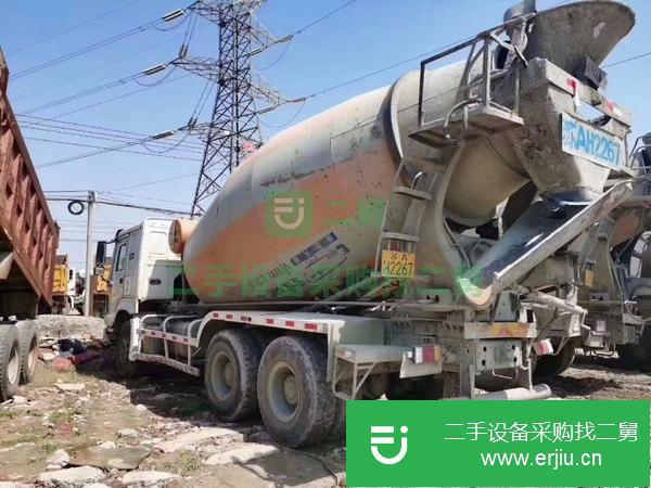 轉讓二手水泥攪拌罐車出售豪沃中聯14年國四大12方二手攪拌車