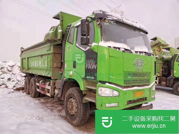 轉讓17-19年國五排放 陜汽德龍 福田豪沃 歐曼綠色自卸車 可分期奔馳橋