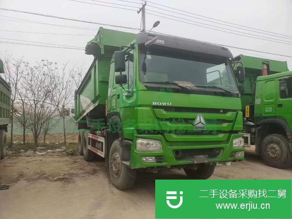 轉讓17-19年國五排放 陜汽德龍 福田豪沃 歐曼綠色自卸車 可分期奔馳橋