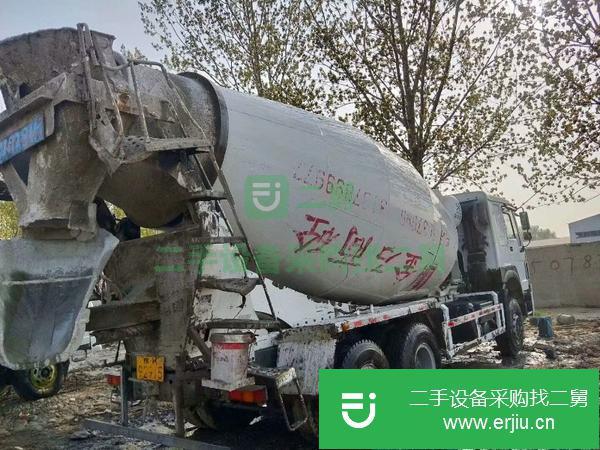 轉讓二手混凝土攪拌罐車 豪沃國四15年底大14方二手攪拌車