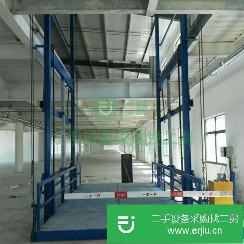 轉讓:出售二手的導軌貨梯電動貨物提升機