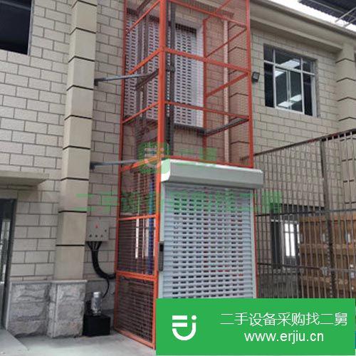 轉讓:出售二手的導軌貨梯電動貨物提升機