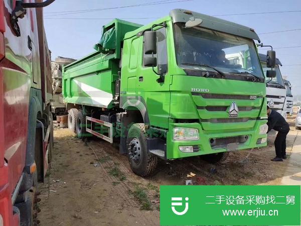 轉讓17-19年陜汽德龍 重汽豪沃 福田歐曼綠色自卸車 可分期可提檔