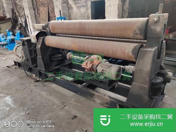 轉(zhuǎn)讓低價(jià)處理二手實(shí)心棍子W11-20*2000對(duì)稱式機(jī)械自動(dòng)卷板機(jī)