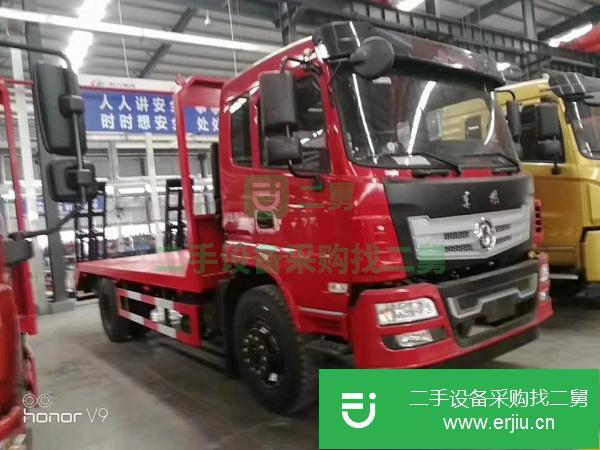 轉(zhuǎn)讓東風(fēng)單橋平板運(yùn)輸車  挖機(jī)拖車