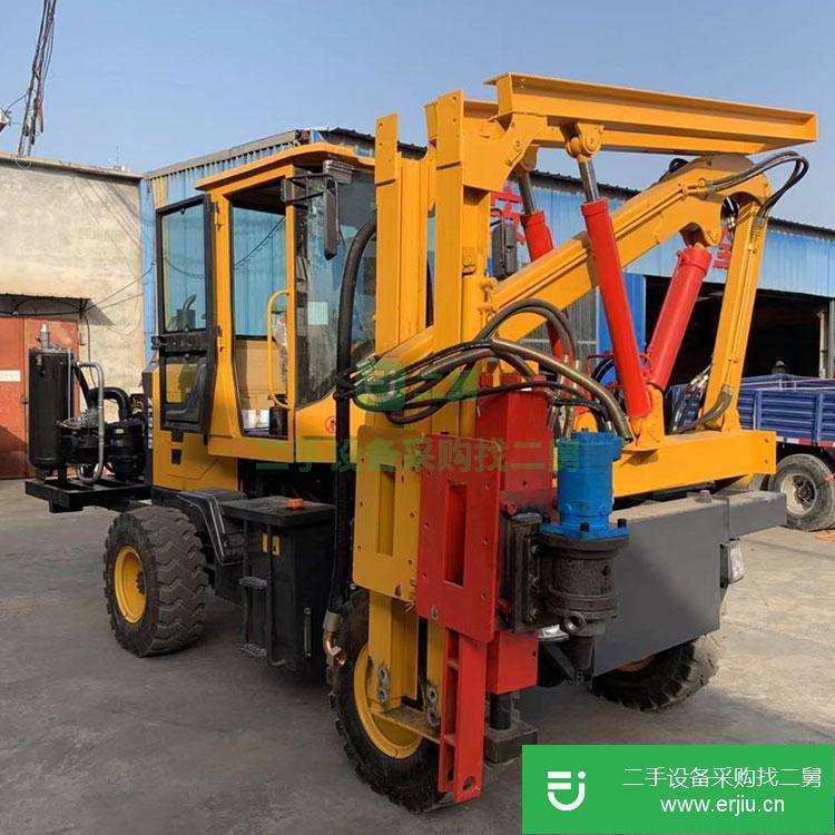 轉(zhuǎn)讓:波形護(hù)欄打樁機(jī)鋼管直樁壓樁機(jī)