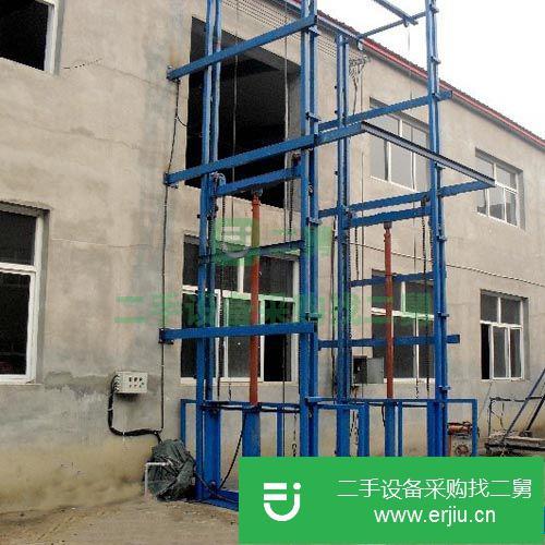 轉讓:出售二手的導軌貨梯電動貨物提升機