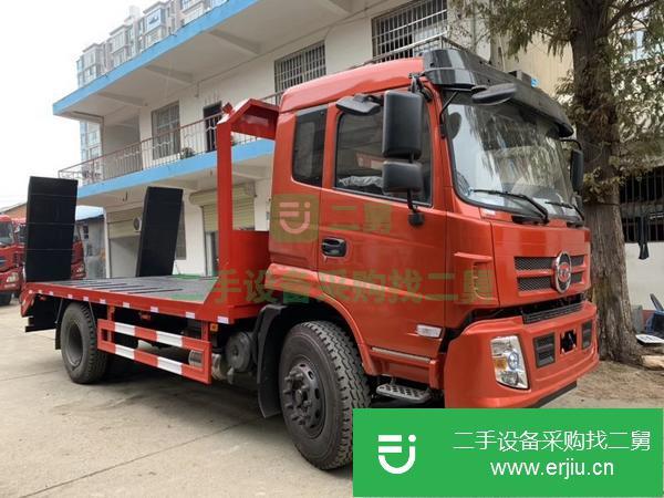 轉(zhuǎn)讓福德單橋平板運輸車挖掘機平板拖車