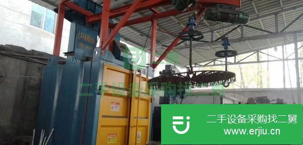 出售九成新吊鉤式拋丸機(jī)376。